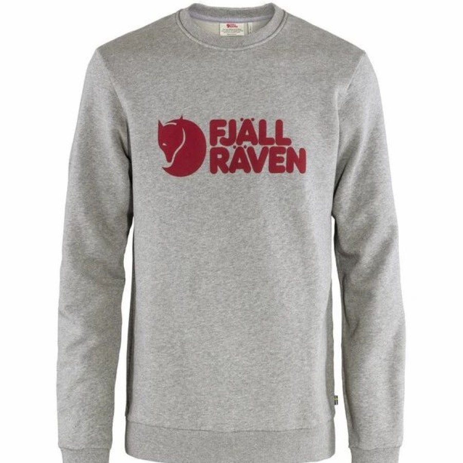 Clearance * Fjallraven Fjallraven Logo Sweater Men Grey/Melange