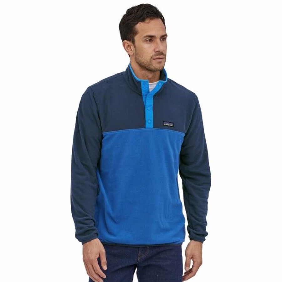 Online * Patagonia Micro D Snap-T Pullover Men Superior Blue