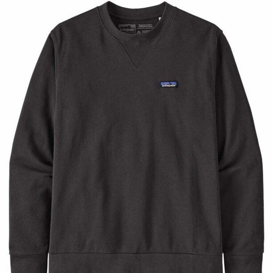 New * Patagonia Regenerative Organic Certified Cotton Crew Sweatshirt Black/Inbk