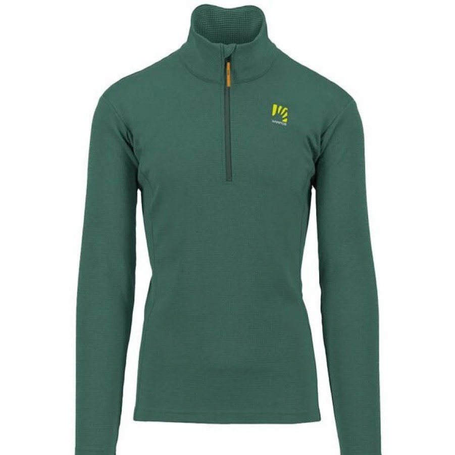 New * Karpos Pizzocco Half Zip Top Men Smoke Pine