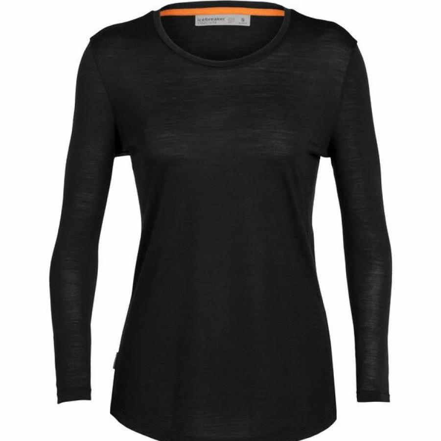 New * Icebreaker Sphere Ii Ls Tee Women Black