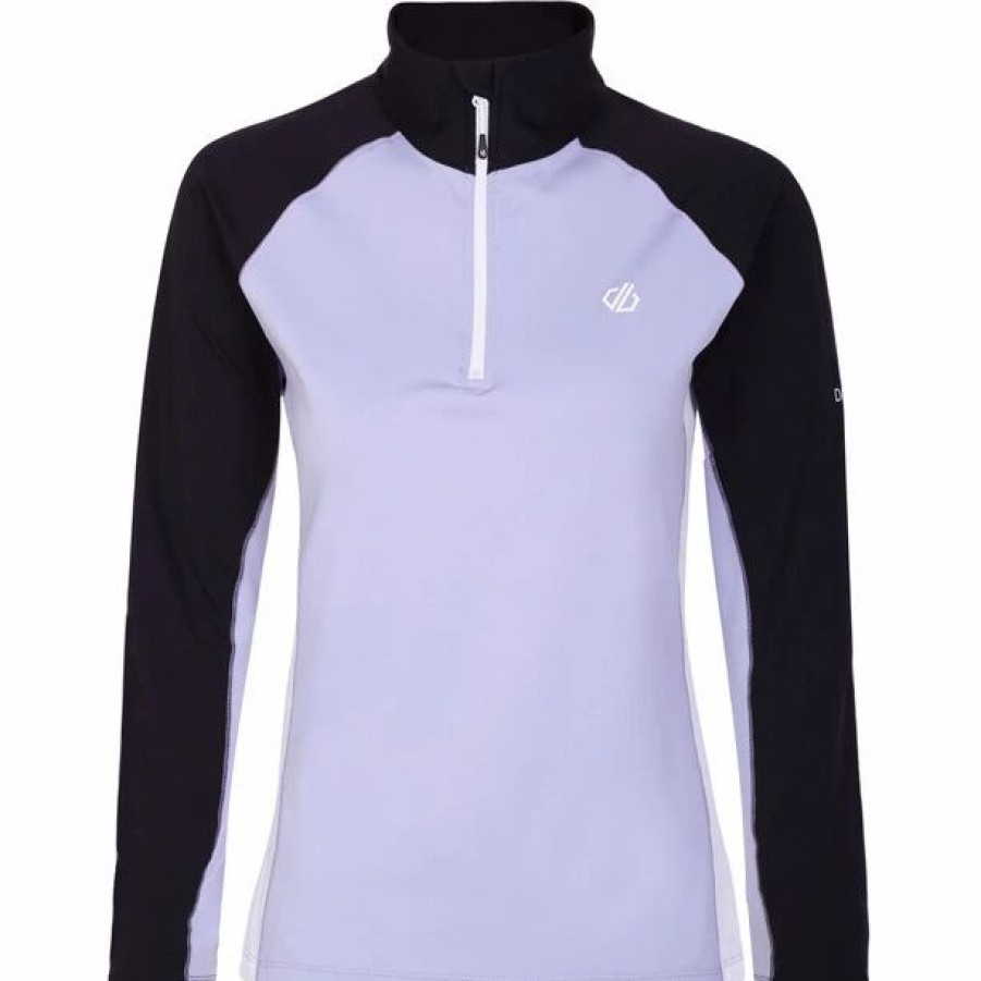 Online * Dare 2B Involved Ii Stretch Ls Top Women Cosmic Sky/Black/White