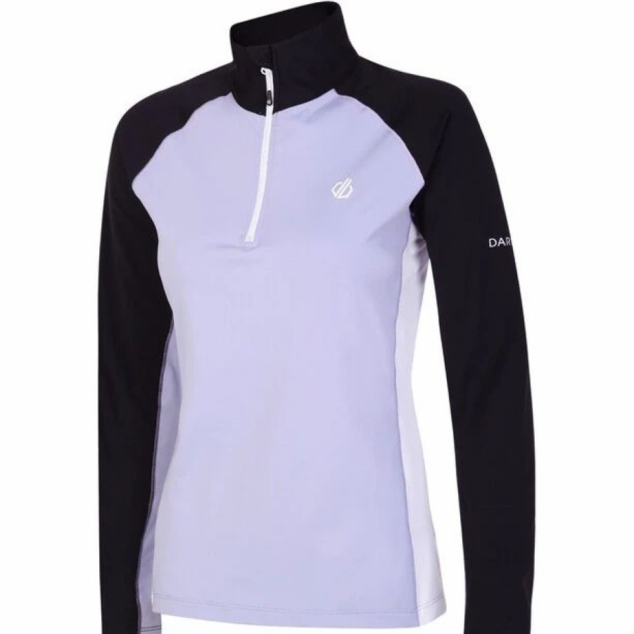 Online * Dare 2B Involved Ii Stretch Ls Top Women Cosmic Sky/Black/White